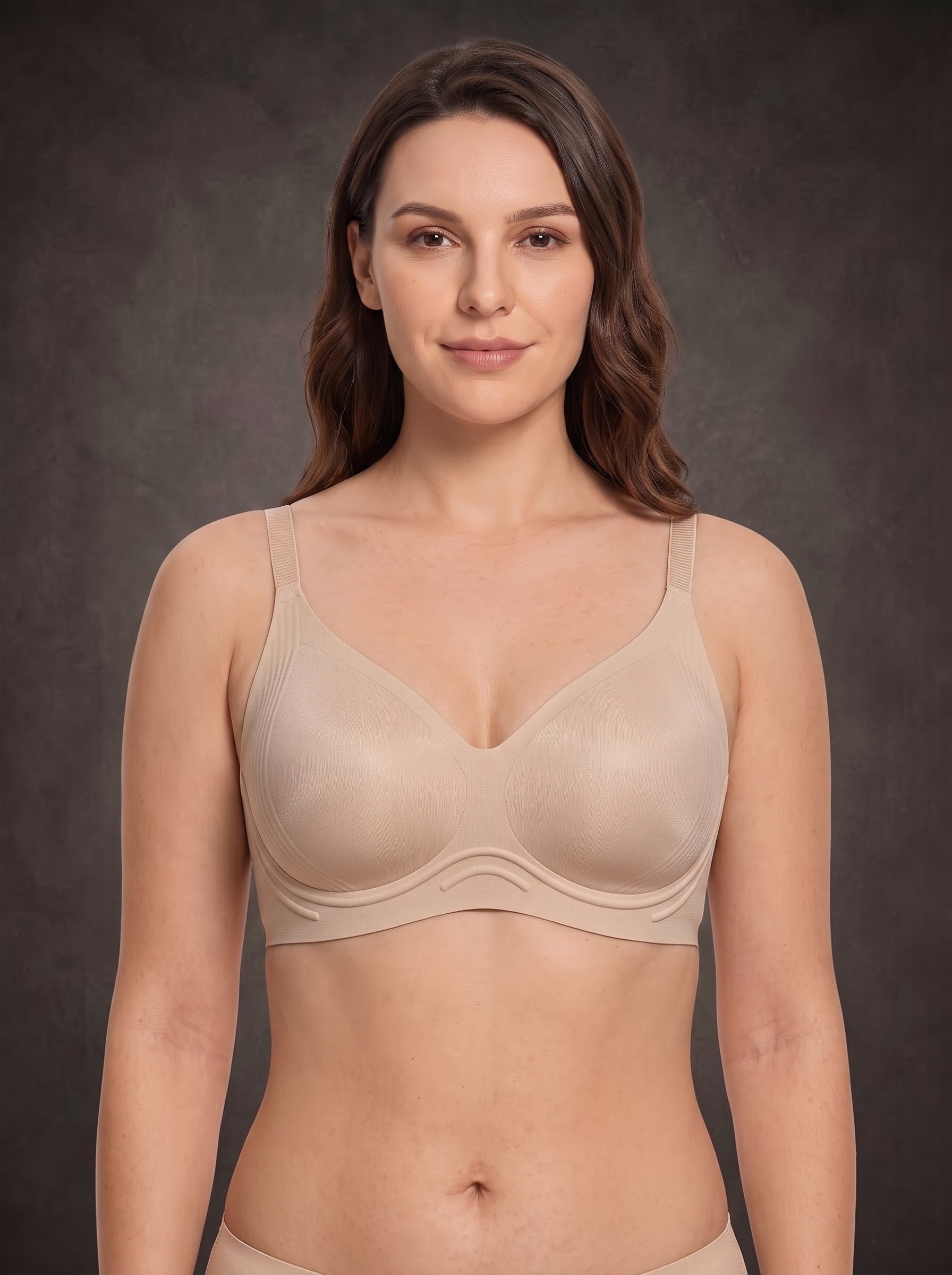 Waluoo Deep V Wireless Bra with Adjustable Back Closure