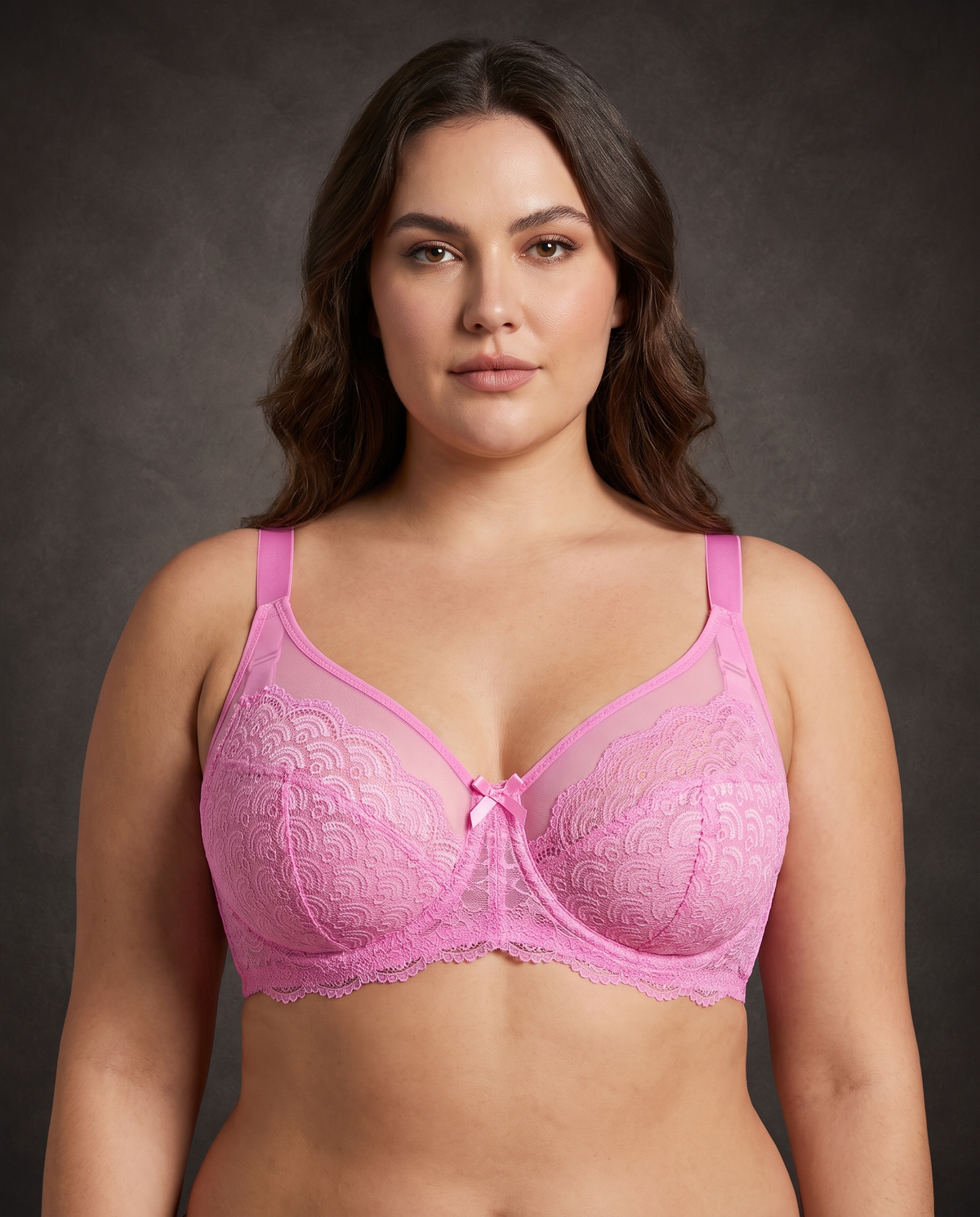 Waluoo Mermaid-Scale Lace Unlined Full-Coverage Underwire Bra