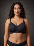 Waluoo Seamless V-Neck Wireless Bra with Molded Cups