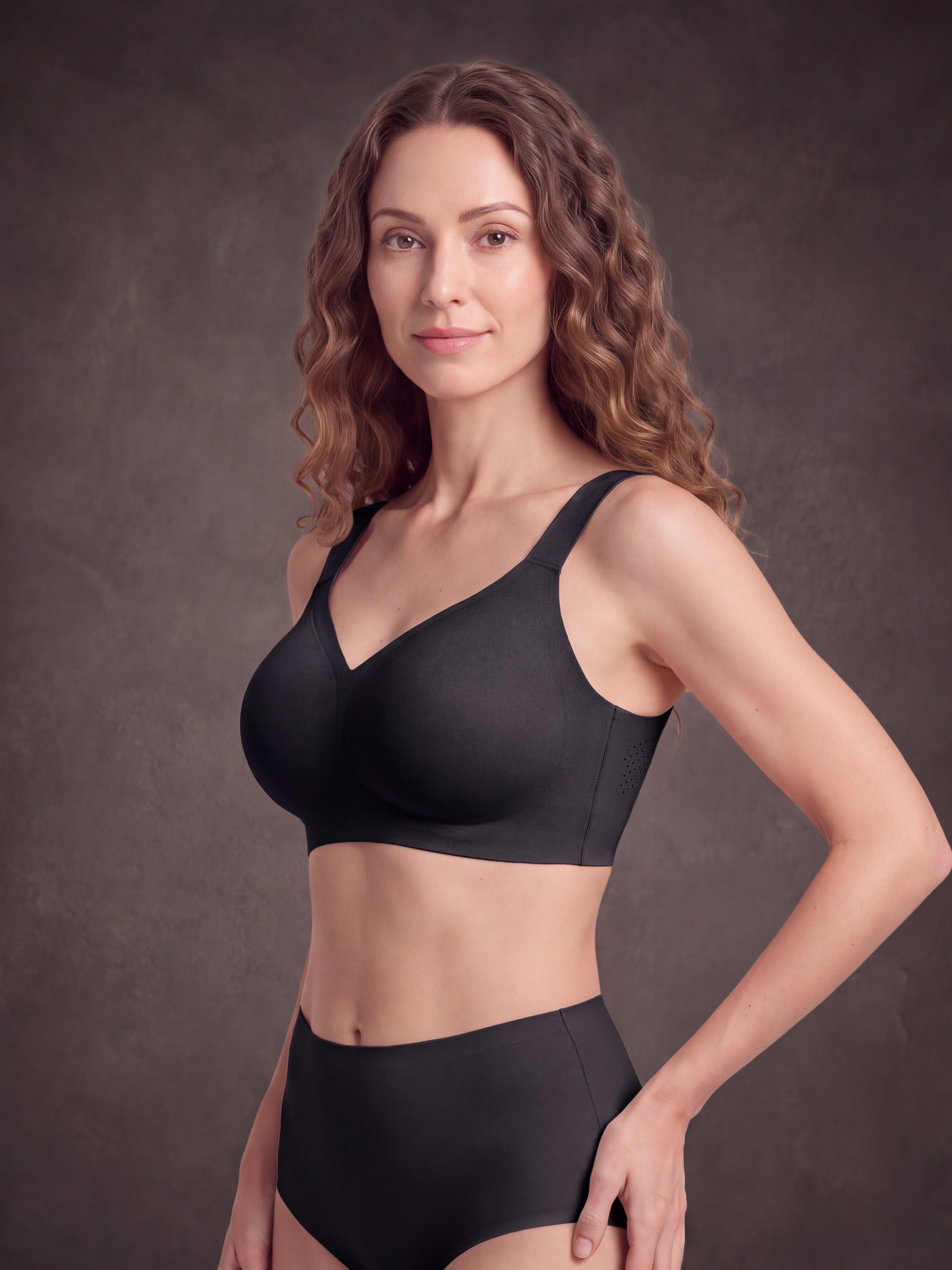 Waluoo 3D Sculpted Wireless Bra with Fixed Cups