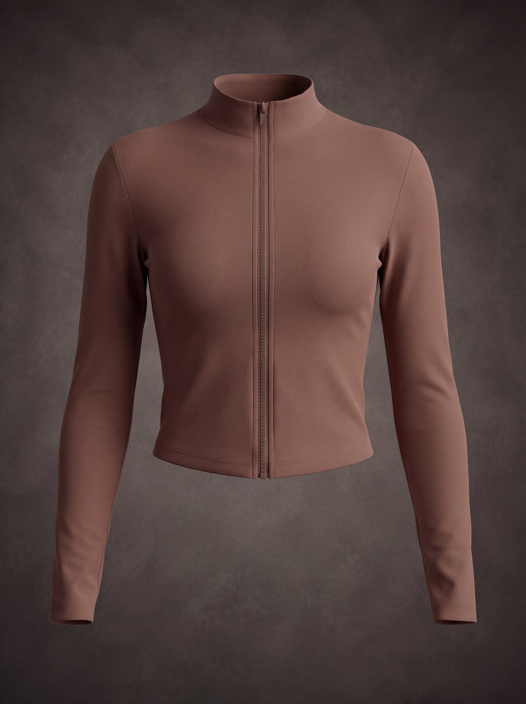 SEAMLESS LONG SLEEVE ZIP UP YOGA JACKET | Waluoo