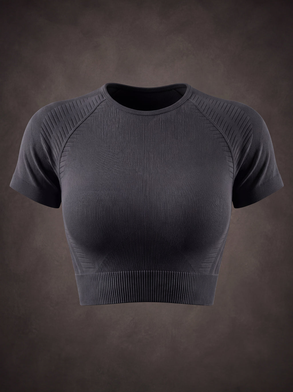 SEAMLESS SHORT SLEEVE CUTOUT CROP TOP | Waluoo