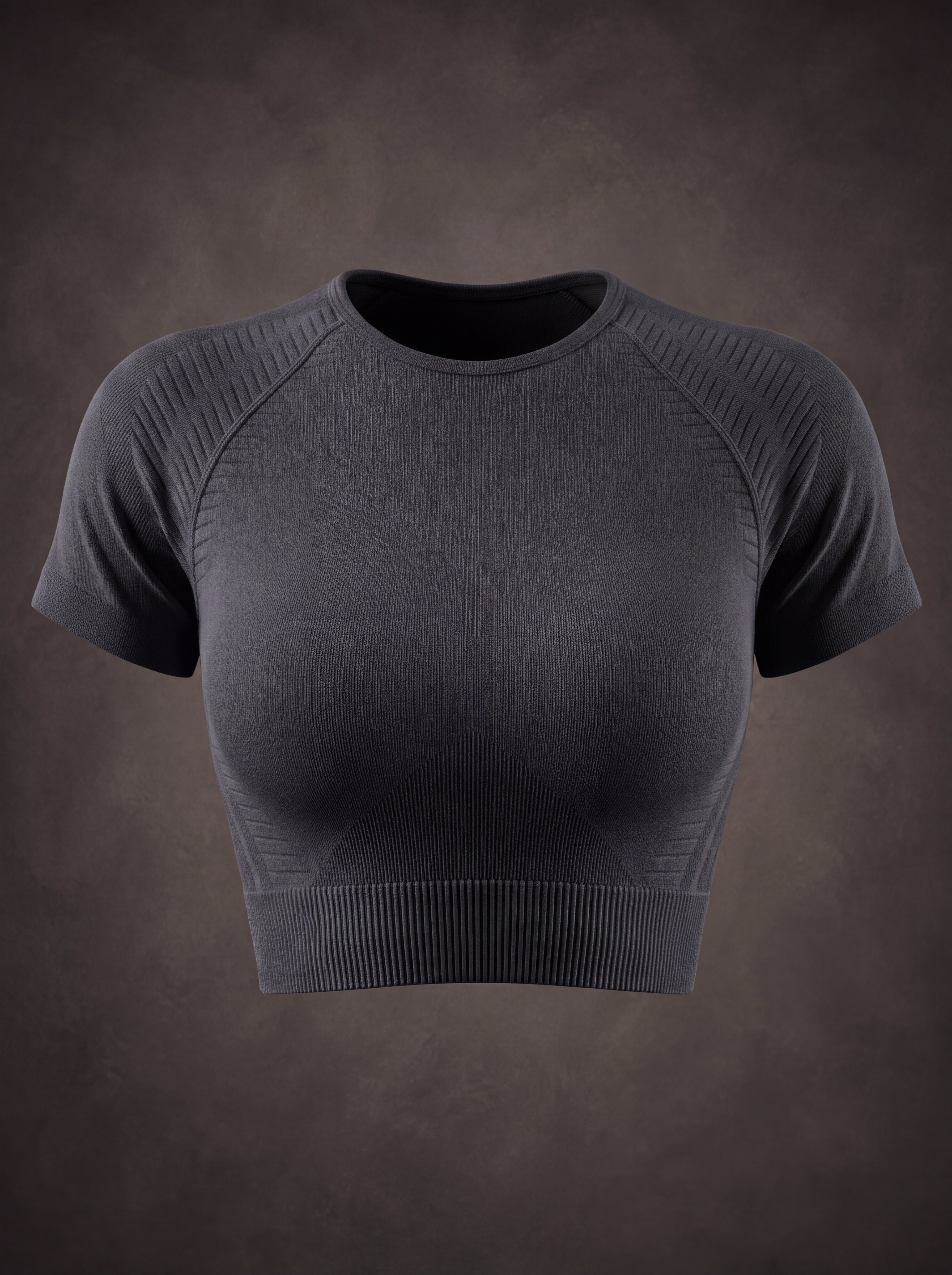 SEAMLESS SHORT SLEEVE CUTOUT CROP TOP | Waluoo