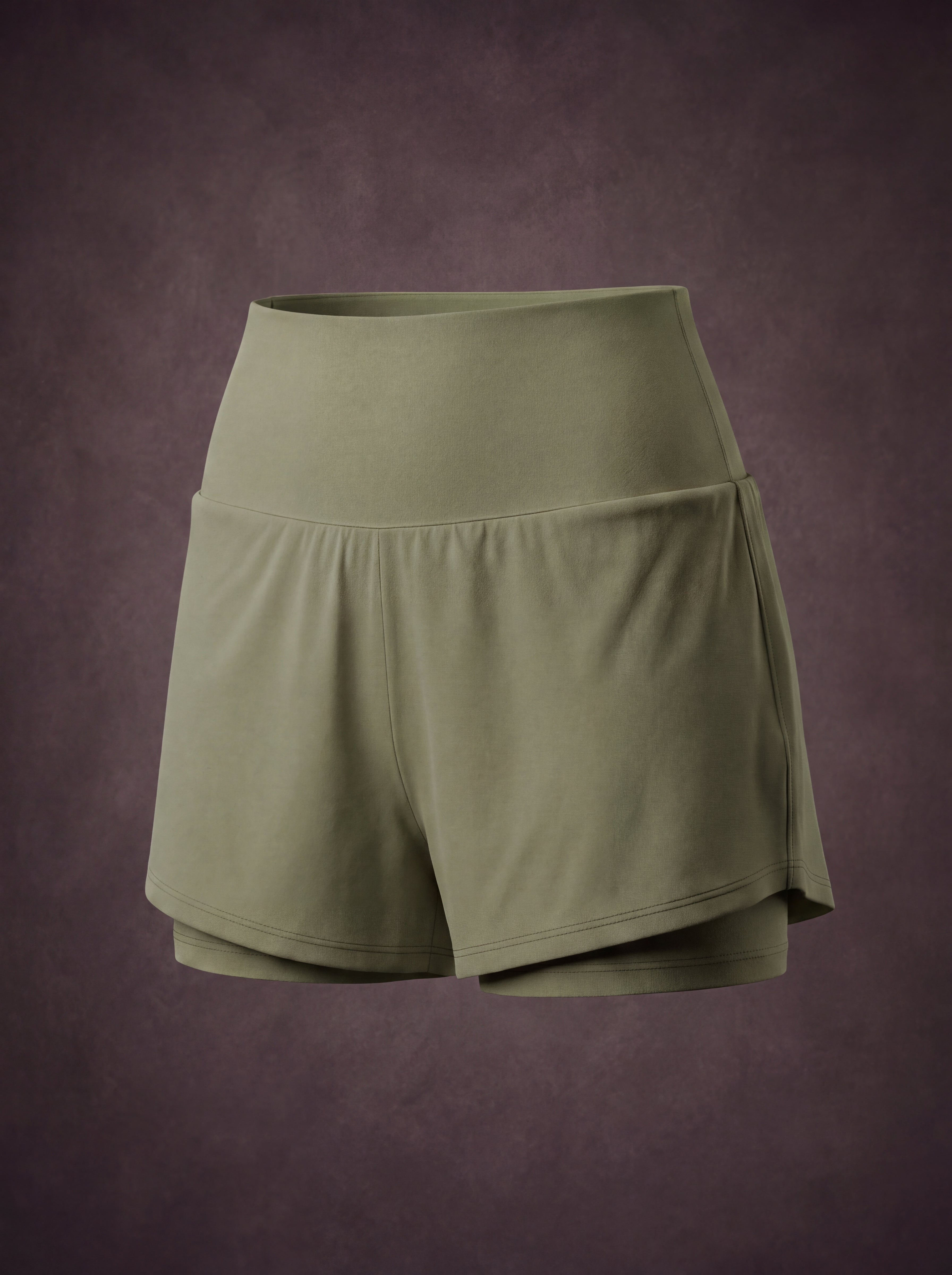 HIGH WAISTED COOLING RUNNING SHORTS WITH LINER | Waluoo