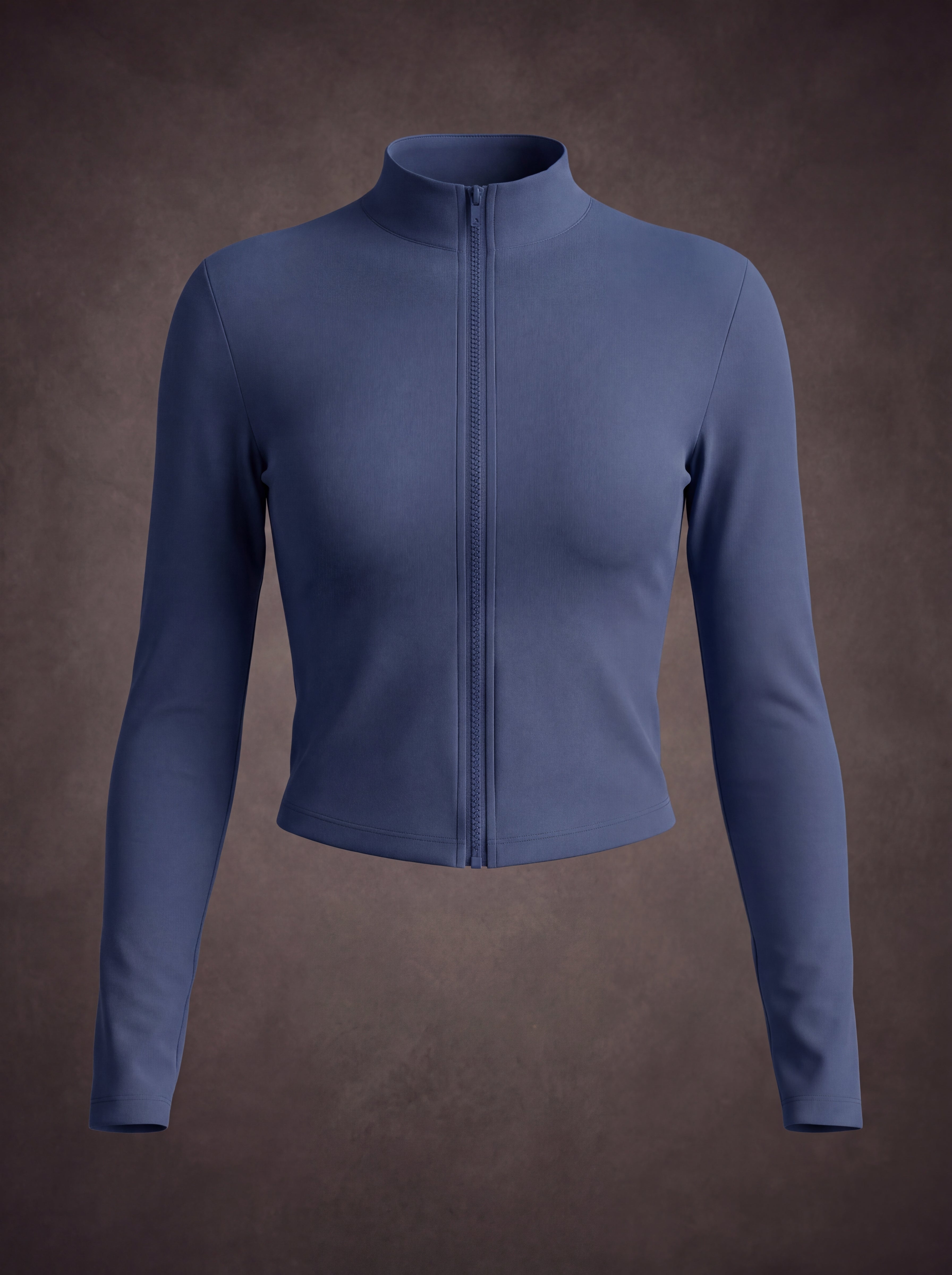 SEAMLESS LONG SLEEVE ZIP UP YOGA JACKET | Waluoo