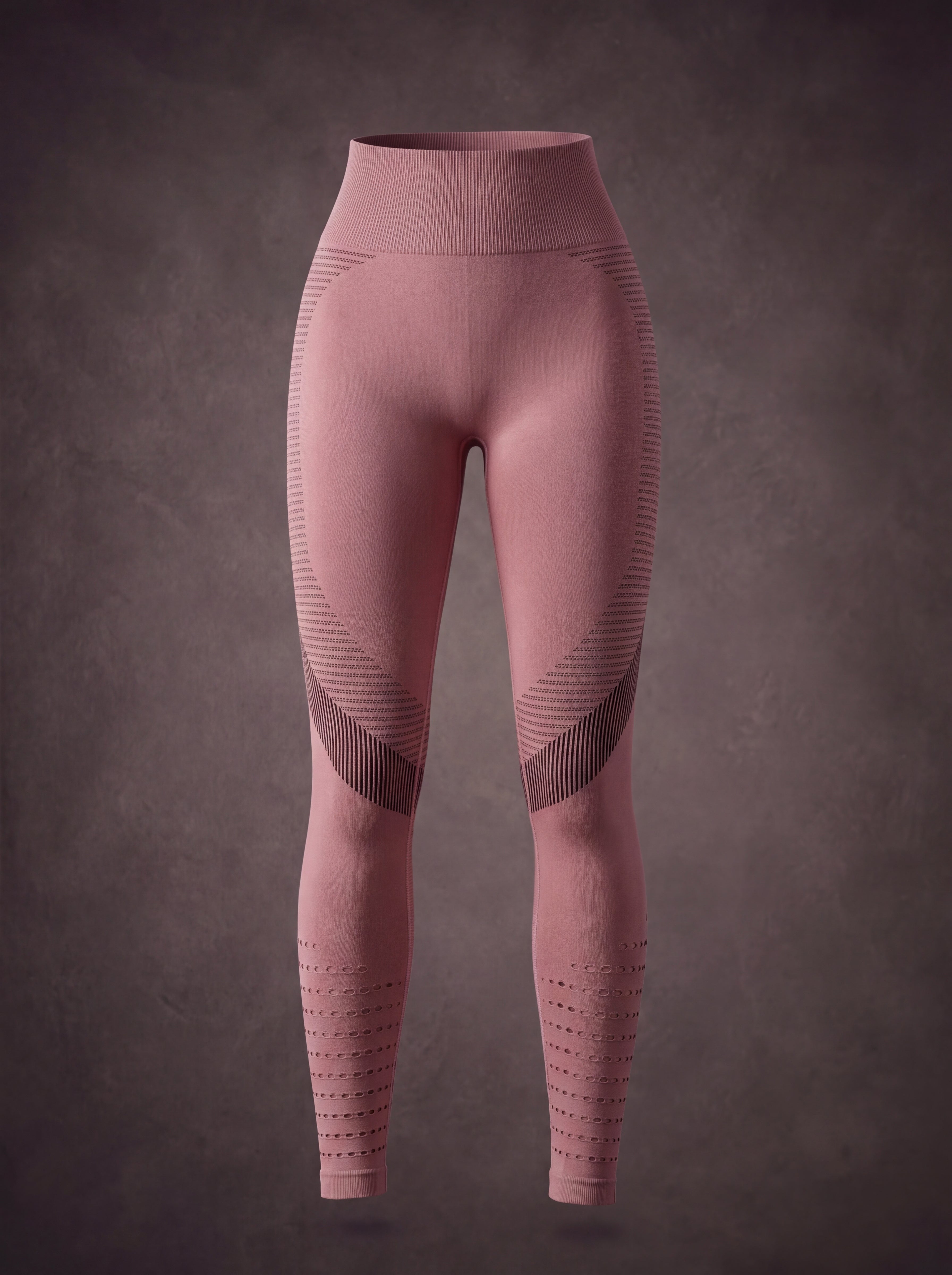 SEAMLESS MESH HOLE TUMMY CONTROL YOGA LEGGINGS | Waluoo