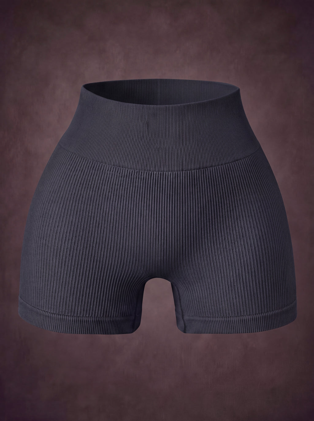 SEAMLESS RIBBED TUMMY CONTROL YOGA WORKOUT SHORTS | Waluoo