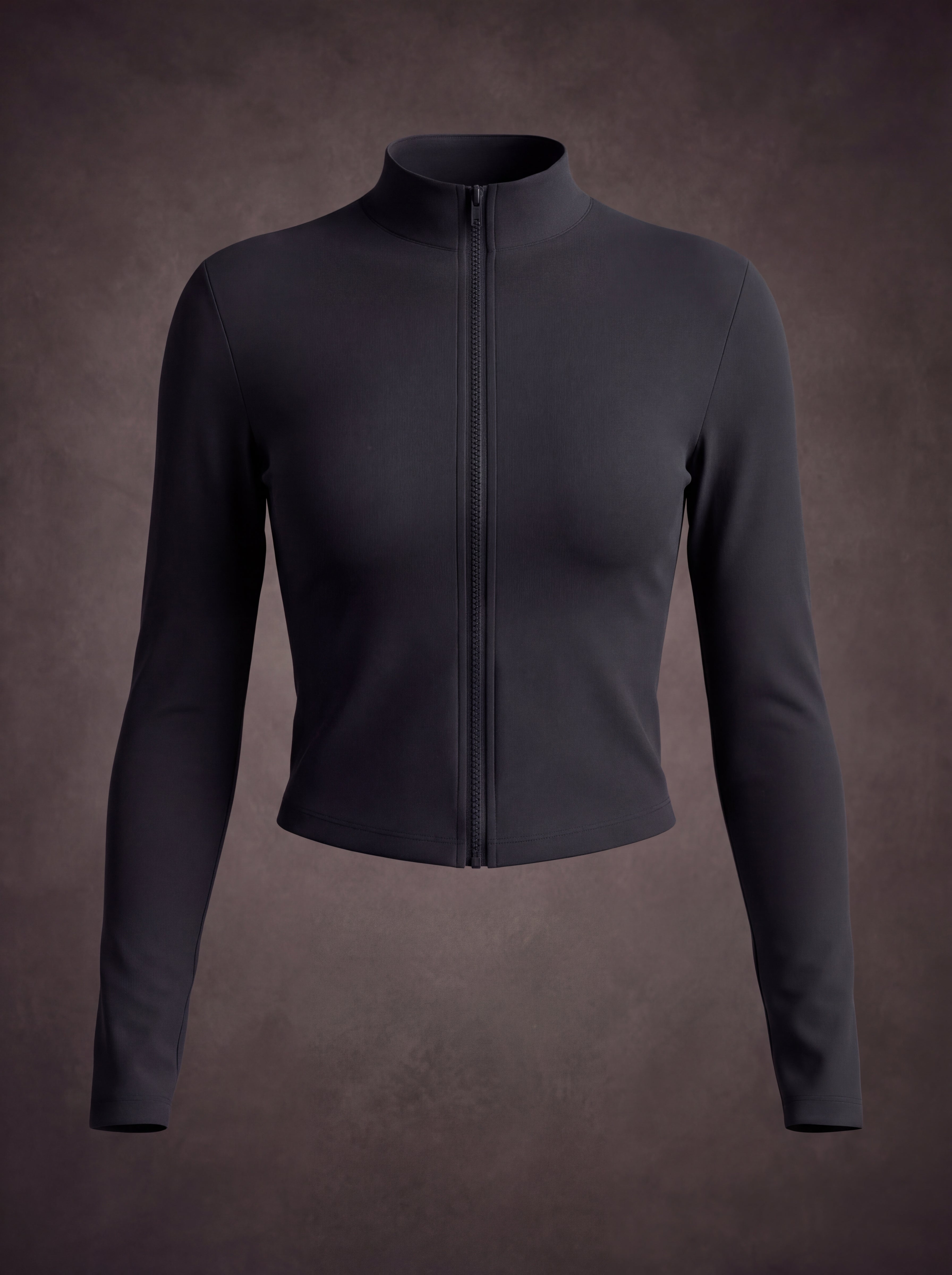 SEAMLESS LONG SLEEVE ZIP UP YOGA JACKET | Waluoo