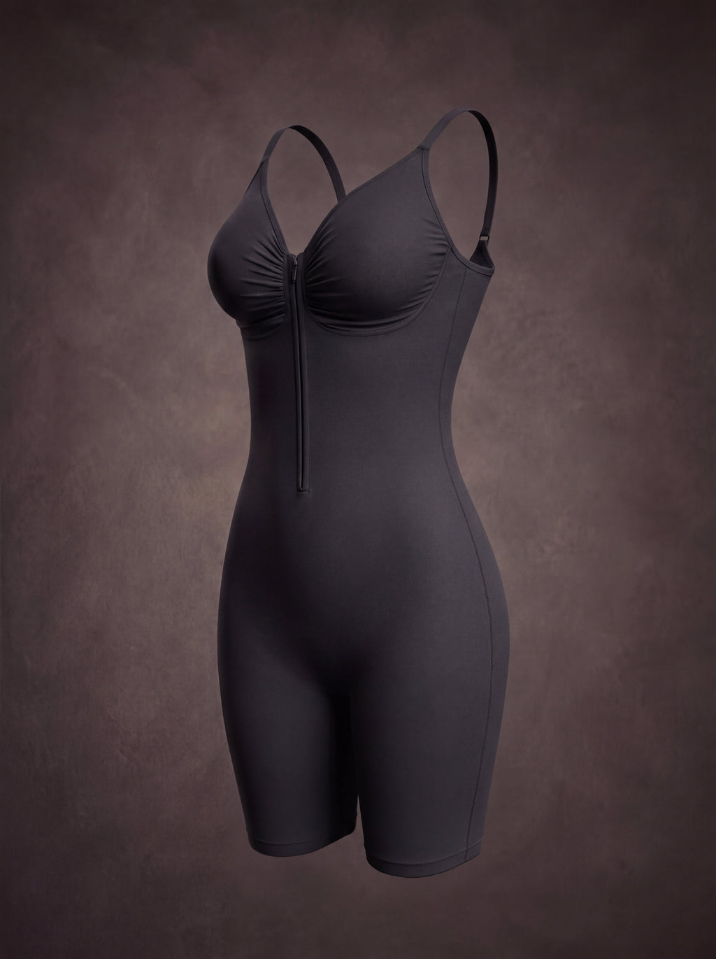 Waluoo Front-Zip Tummy Control Shapewear Bodysuit