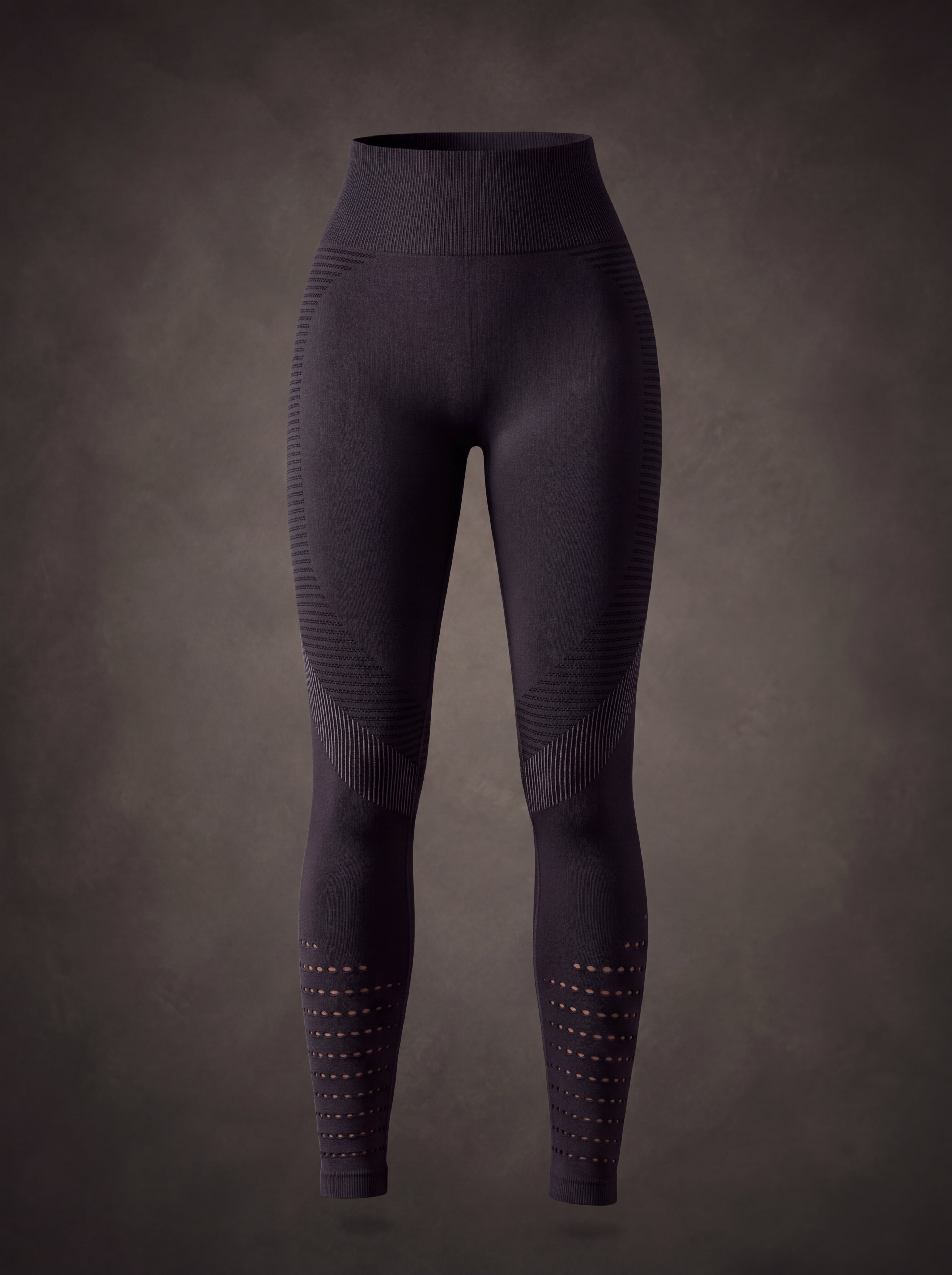 SEAMLESS MESH HOLE TUMMY CONTROL YOGA LEGGINGS | Waluoo