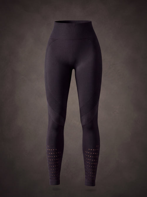 SEAMLESS MESH HOLE TUMMY CONTROL YOGA LEGGINGS | Waluoo