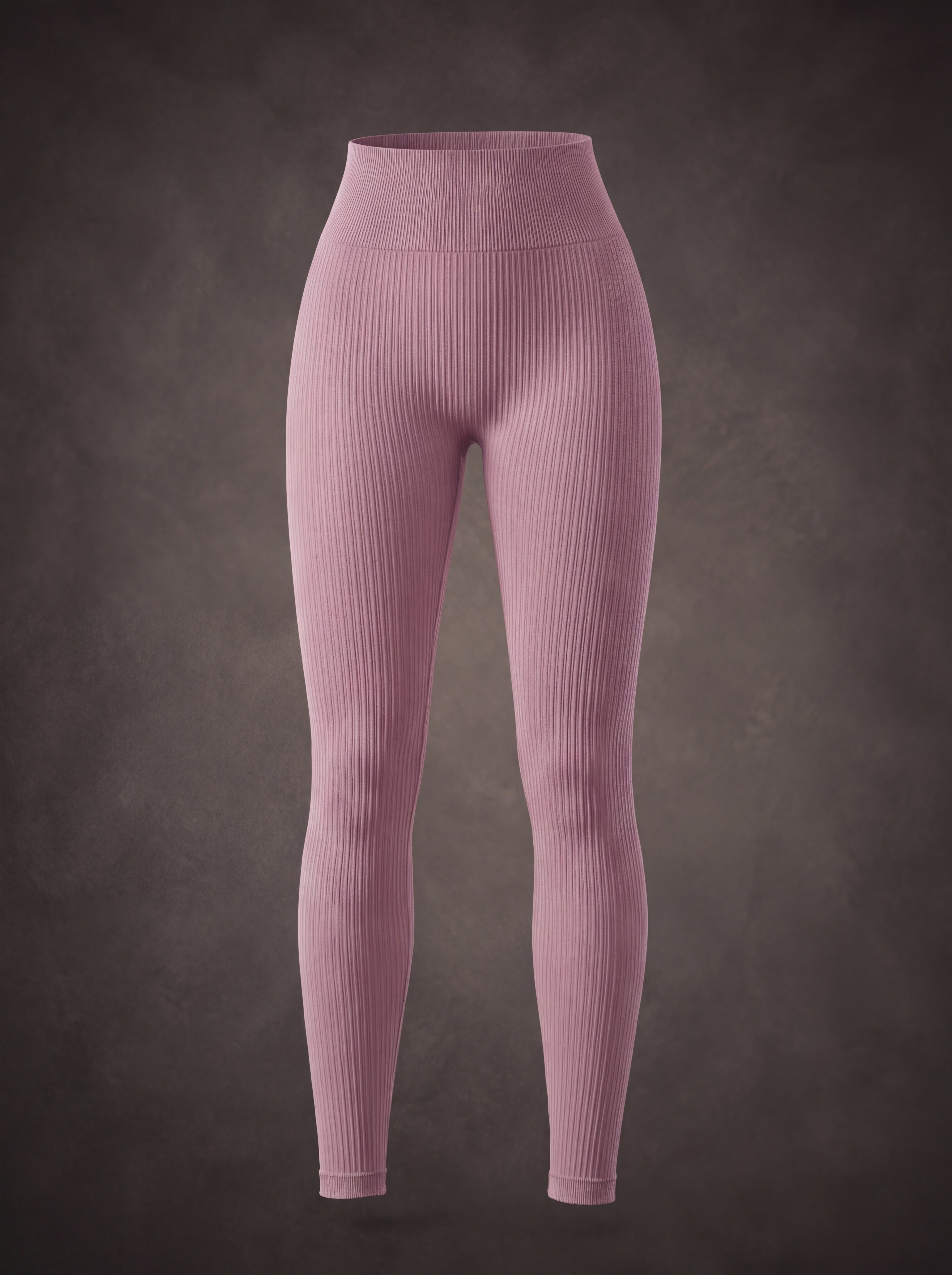 SEAMLESS RIBBED TUMMY CONTROL WORKOUT LEGGINGS | Waluoo