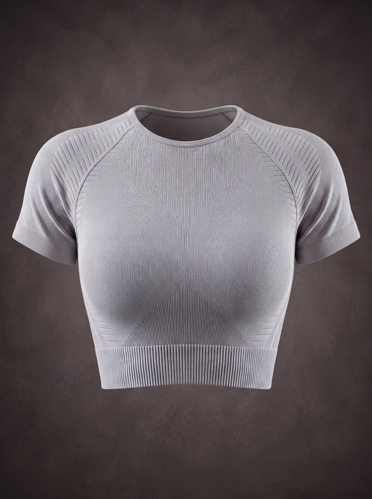 SEAMLESS SHORT SLEEVE CUTOUT CROP TOP | Waluoo