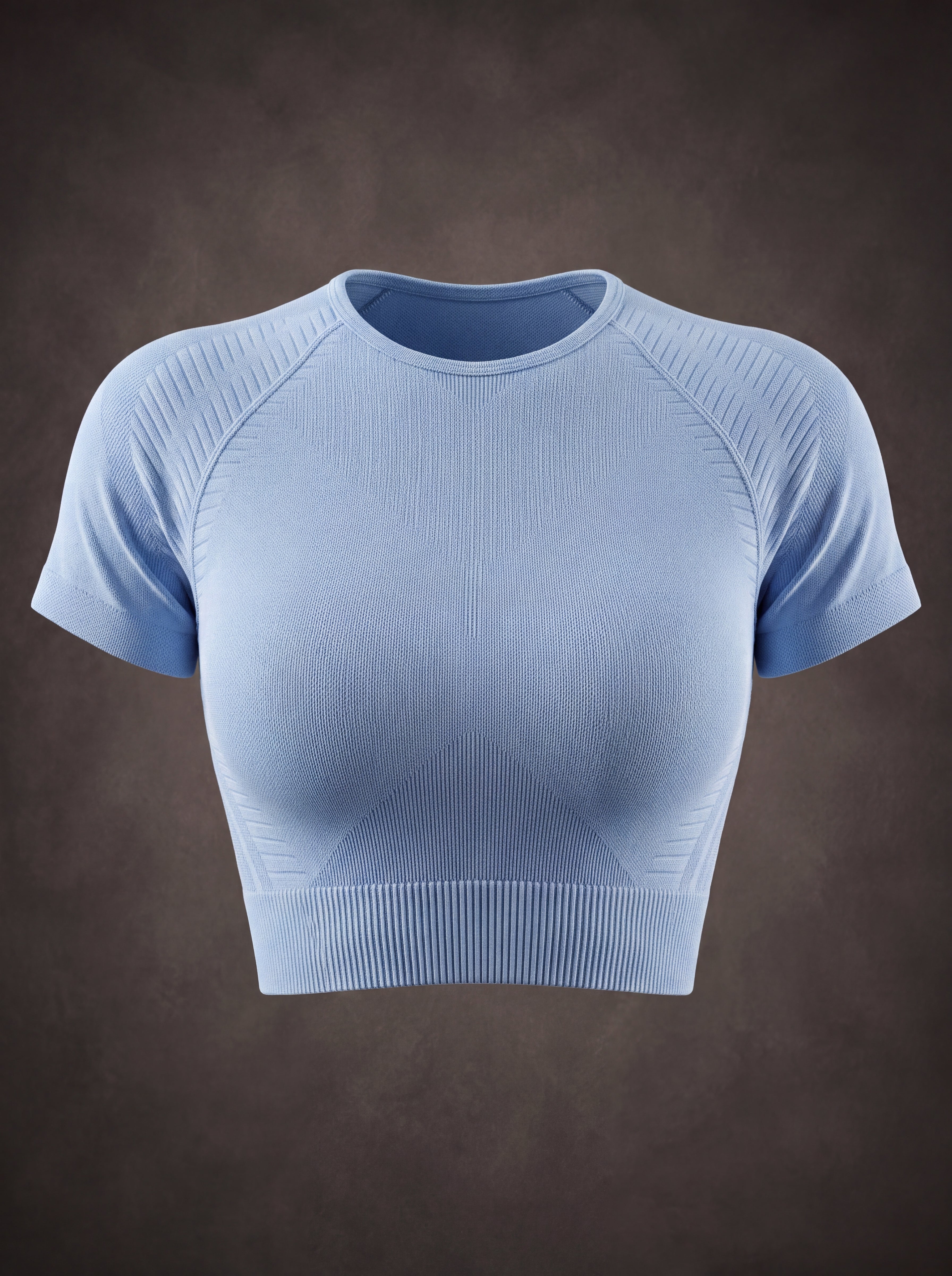 SEAMLESS SHORT SLEEVE CUTOUT CROP TOP | Waluoo