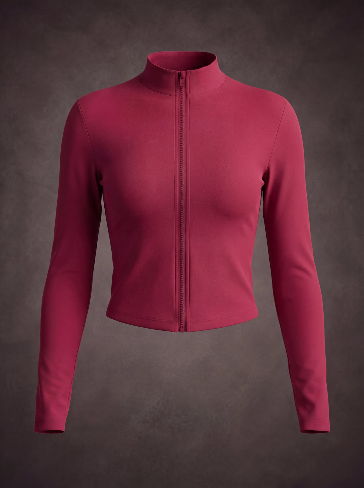 SEAMLESS LONG SLEEVE ZIP UP YOGA JACKET | Waluoo