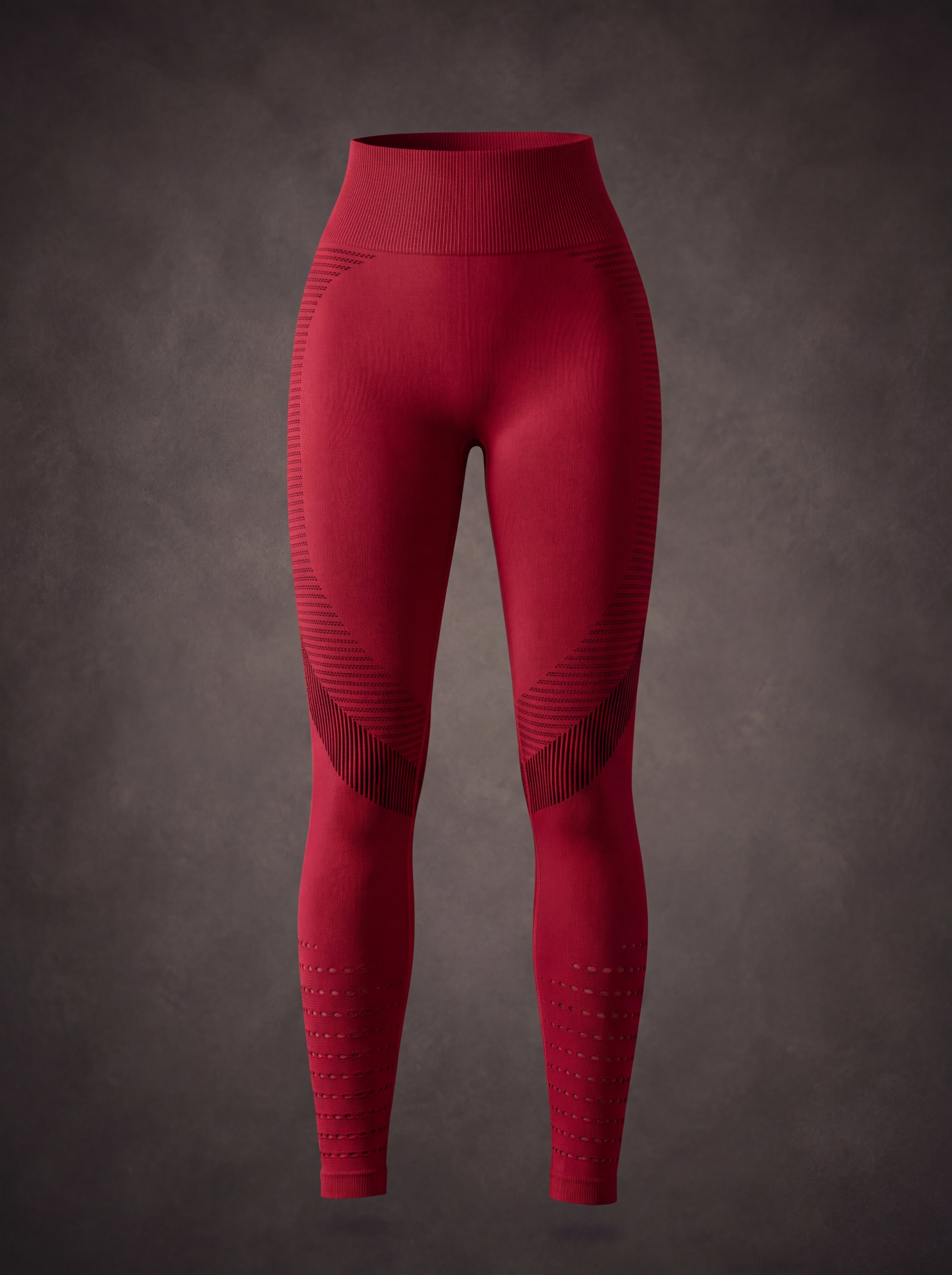 SEAMLESS MESH HOLE TUMMY CONTROL YOGA LEGGINGS | Waluoo