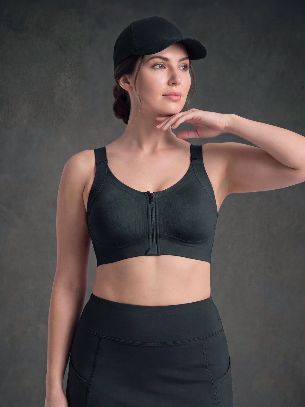 Waluoo Front-Zip High-Support Wireless Bra