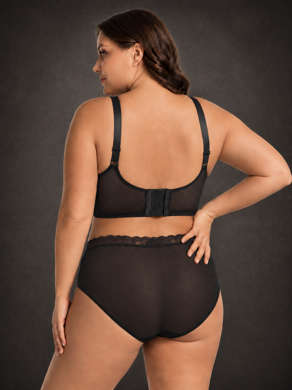 Waluoo Mermaid-Scale Lace Unlined Full-Coverage Underwire Bra