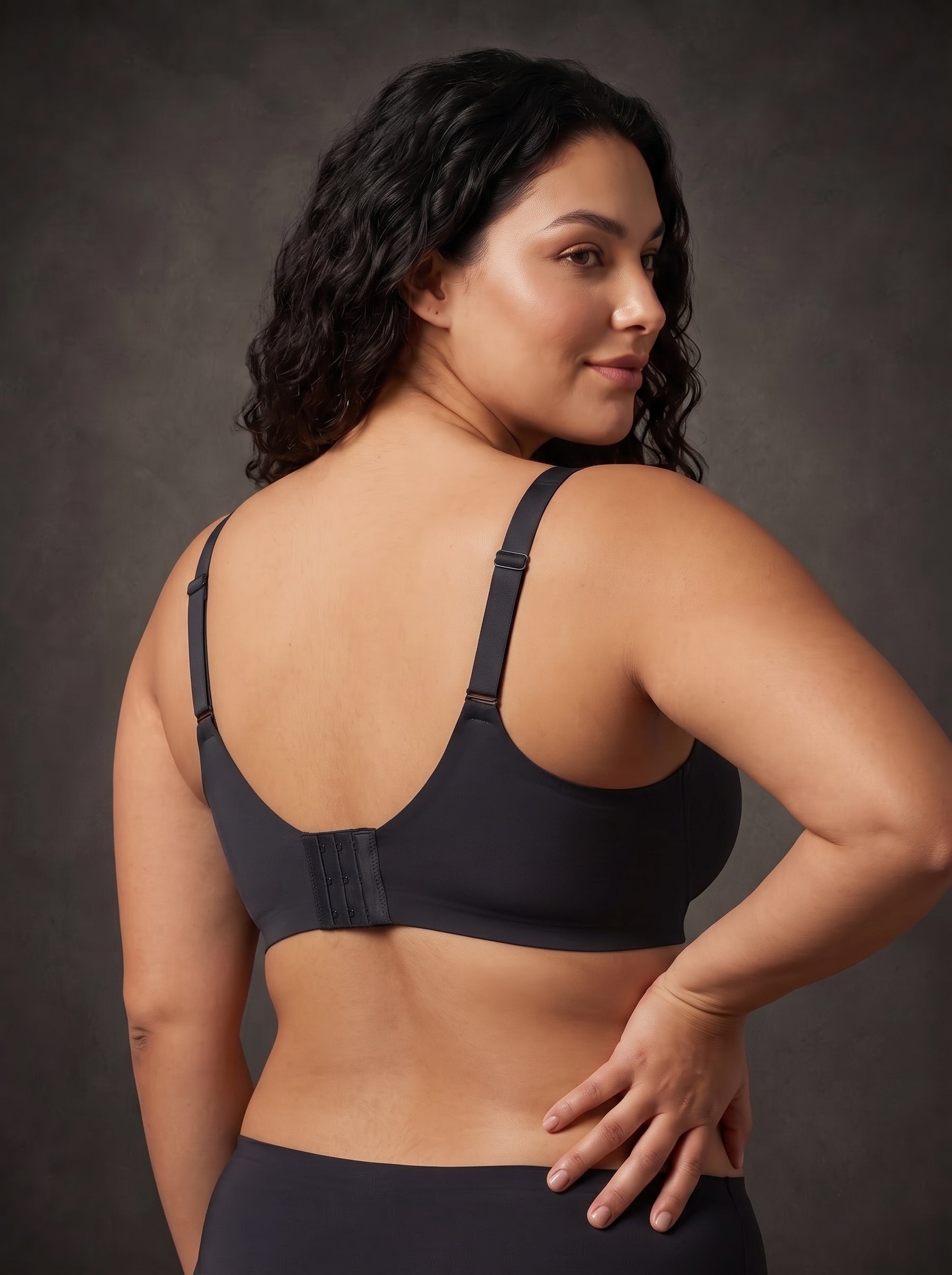 Waluoo Seamless V-Neck Wireless Bra with Molded Cups