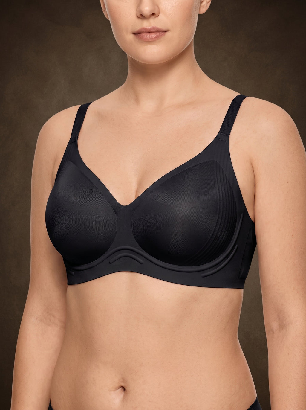 Waluoo Deep V Wireless Bra with Adjustable Back Closure