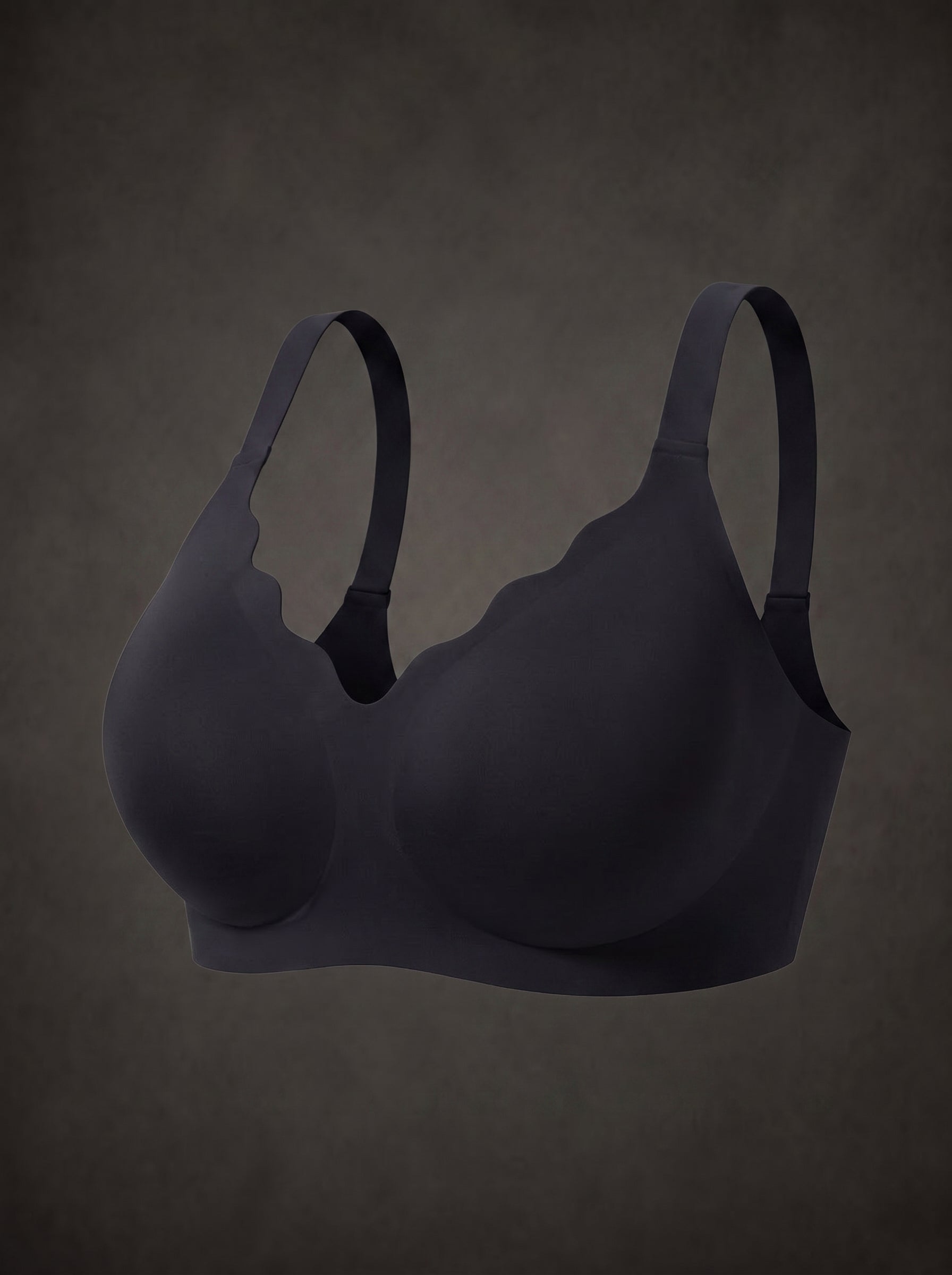 Waluoo Scalloped V-Neck Wireless Comfort Bra