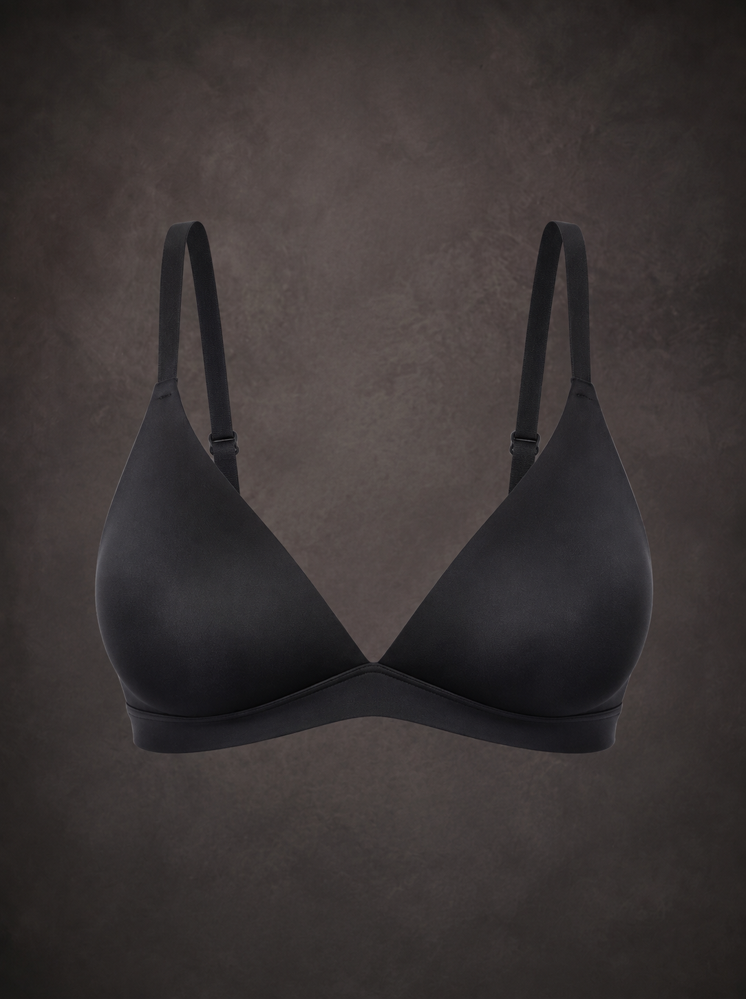 Waluoo Seamless Unlined Triangle Plunge Wireless Bralette