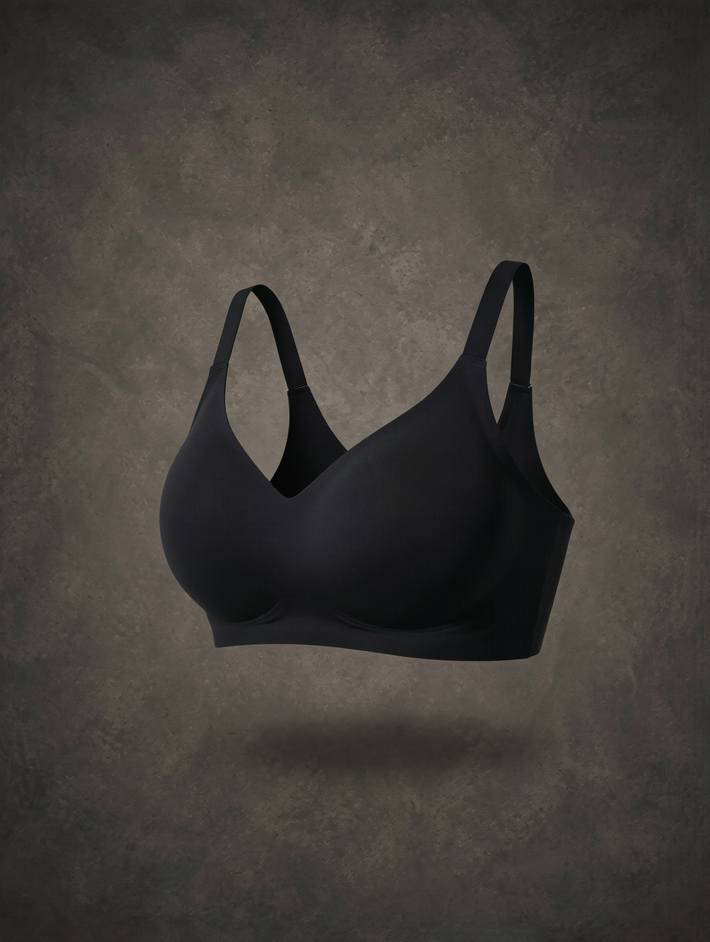 Waluoo Seamless V-Neck Wireless Bra with Molded Cups
