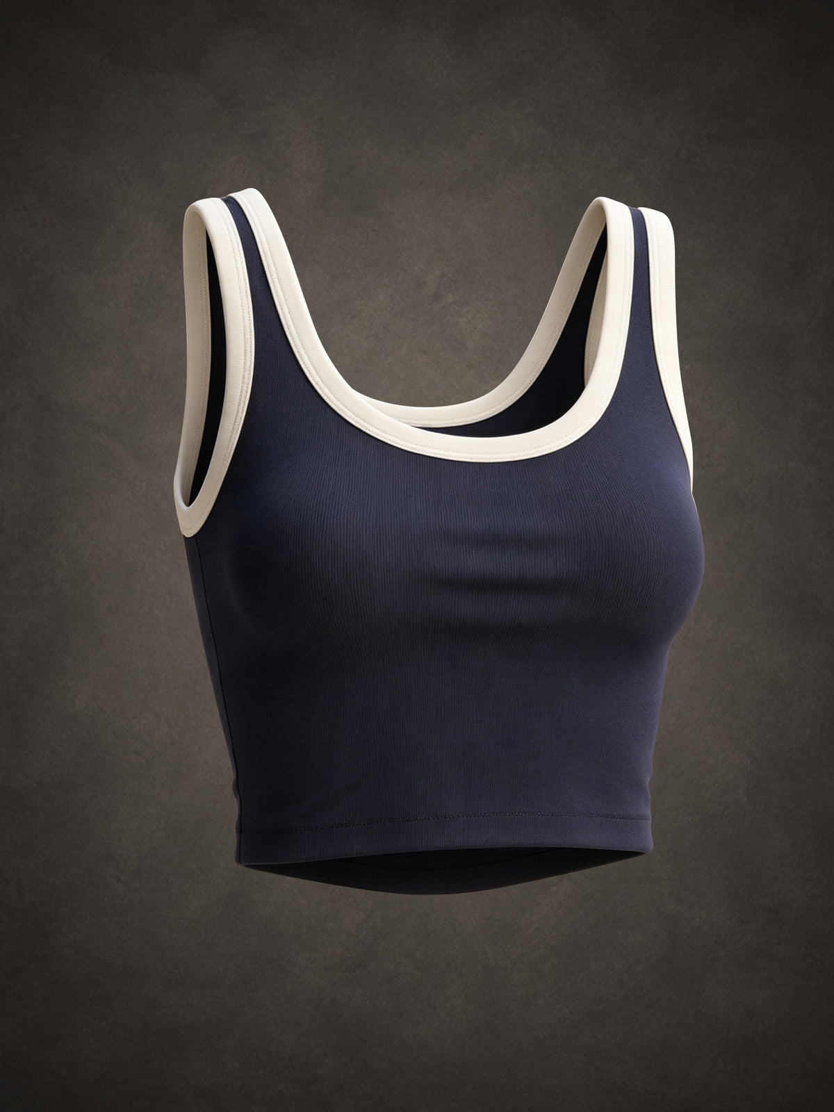 CONTRAST WORKOUT CROP TANK TOP | Waluoo