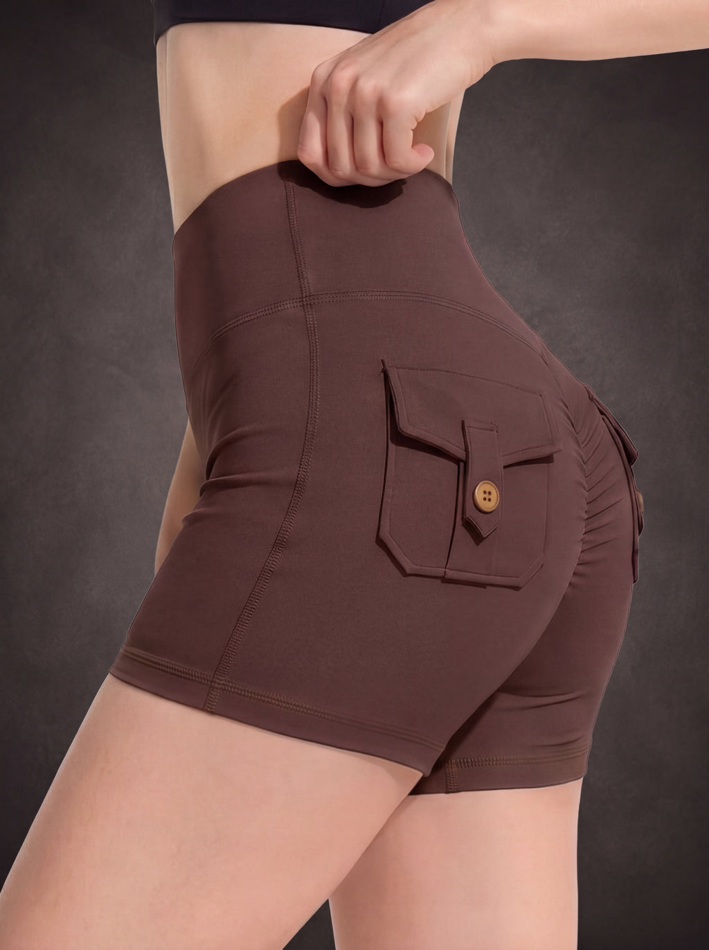 Waluoo High-Waist Seamless Workout Shorts product image