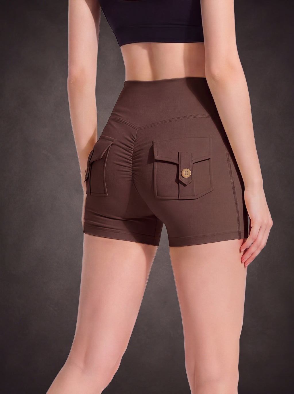 Waluoo High-Waist Seamless Workout Shorts product image