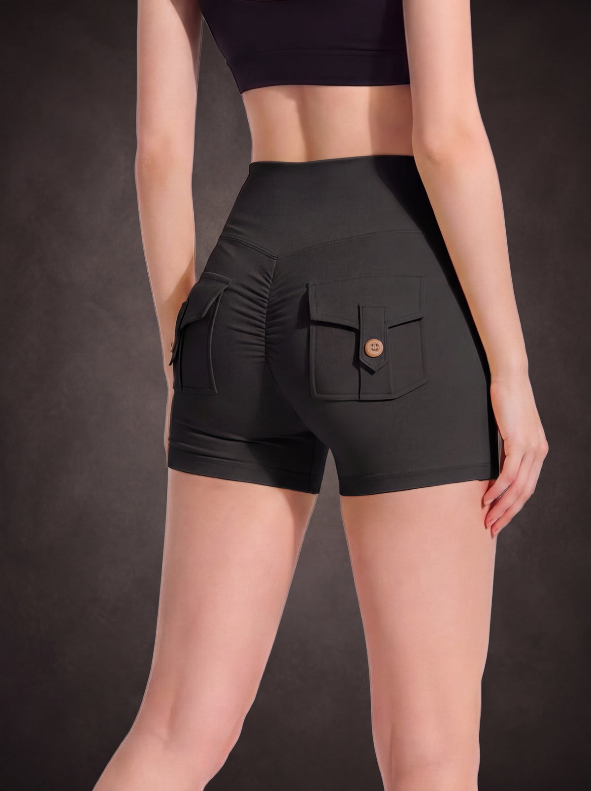 Waluoo High-Waist Seamless Workout Shorts product image