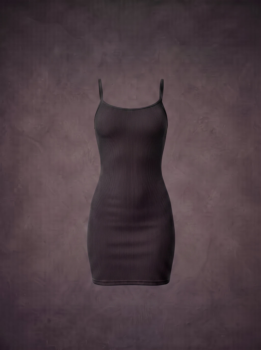 Waluoo Seamless Ribbed Spaghetti Strap Shaping Dress product image