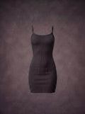 Waluoo Seamless Ribbed Spaghetti Strap Shaping Dress product image