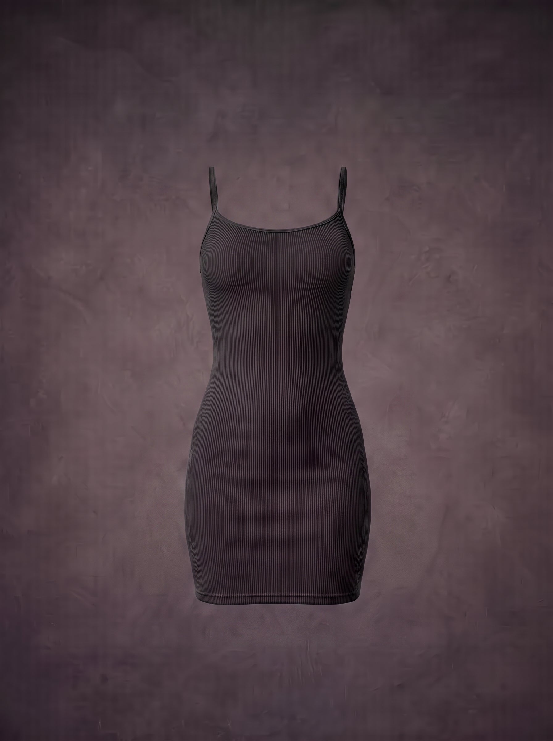 Waluoo Seamless Ribbed Spaghetti Strap Shaping Dress product image