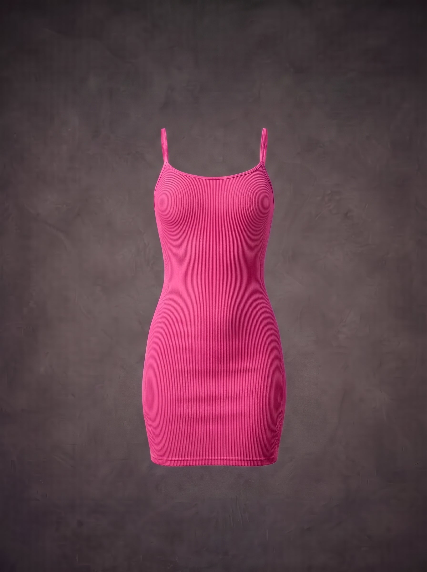 Waluoo Seamless Ribbed Spaghetti Strap Shaping Dress product image