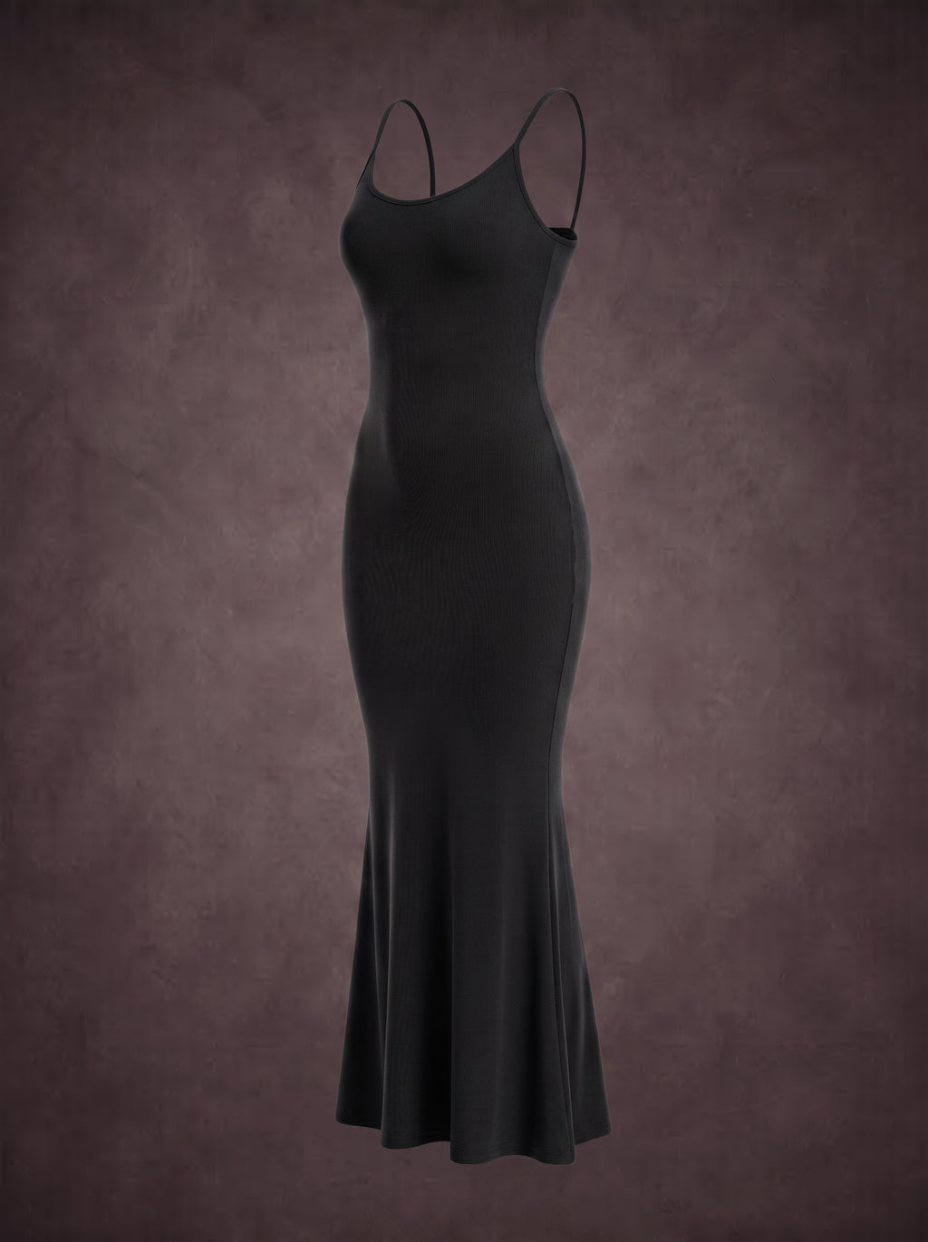 Waluoo Seamless Ribbed Spaghetti Strap Shaping Maxi Dress product image