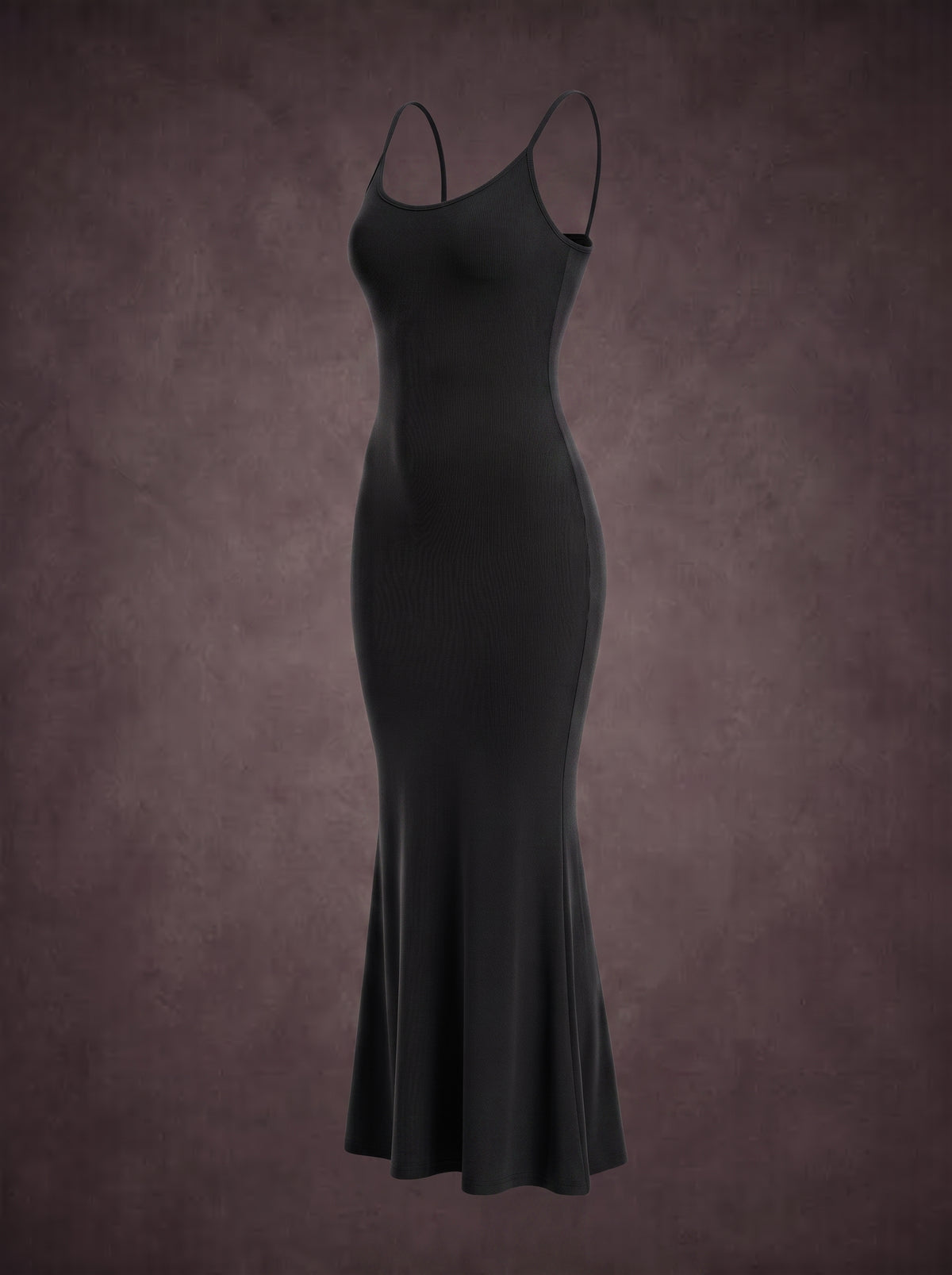 Waluoo Seamless Ribbed Spaghetti Strap Shaping Maxi Dress product image