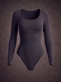Waluoo Scoop-Neck Long Sleeve Tummy Control Bodysuit product image