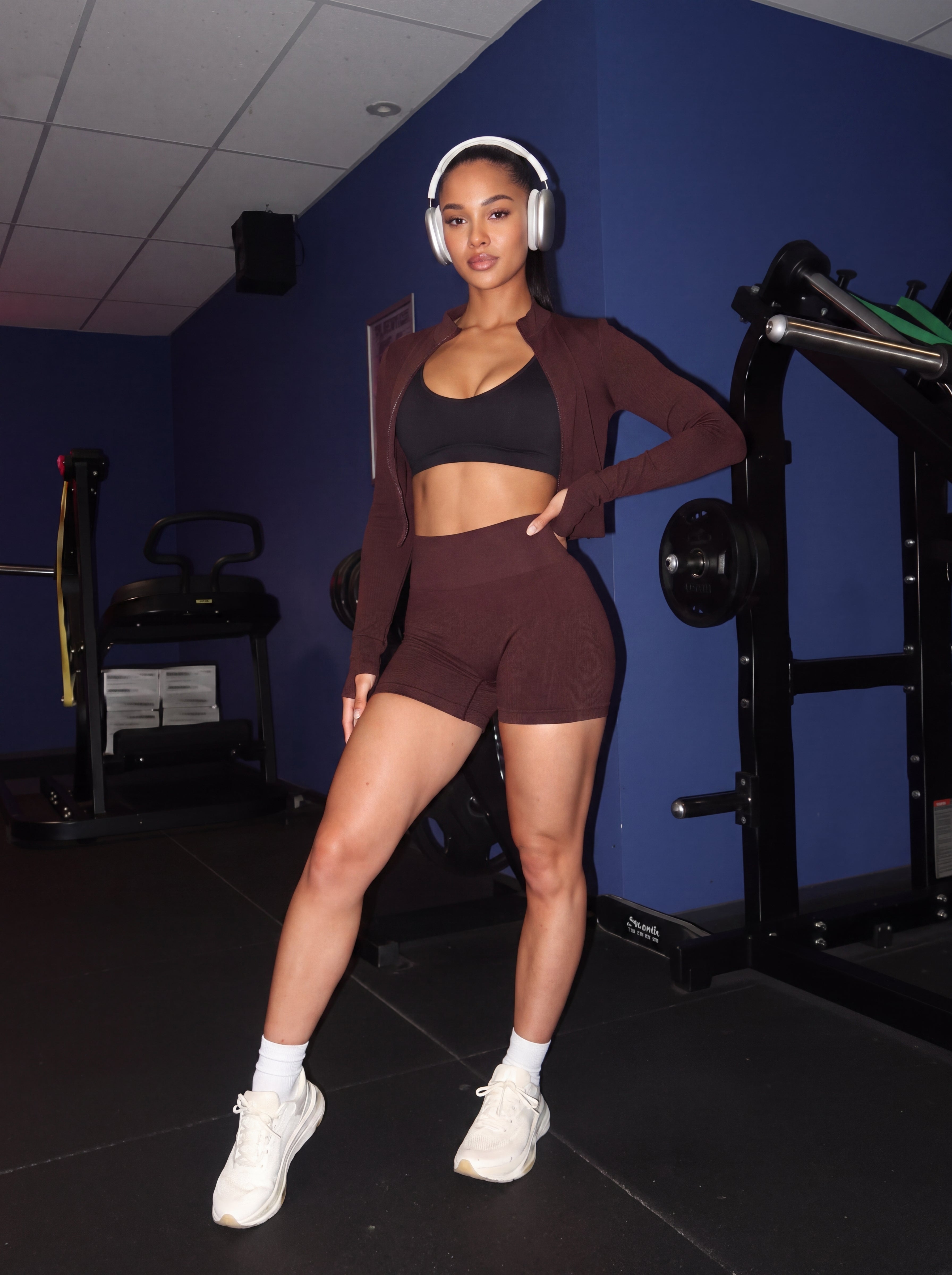 SEAMLESS LONG SLEEVE ZIP UP YOGA JACKET | Waluoo