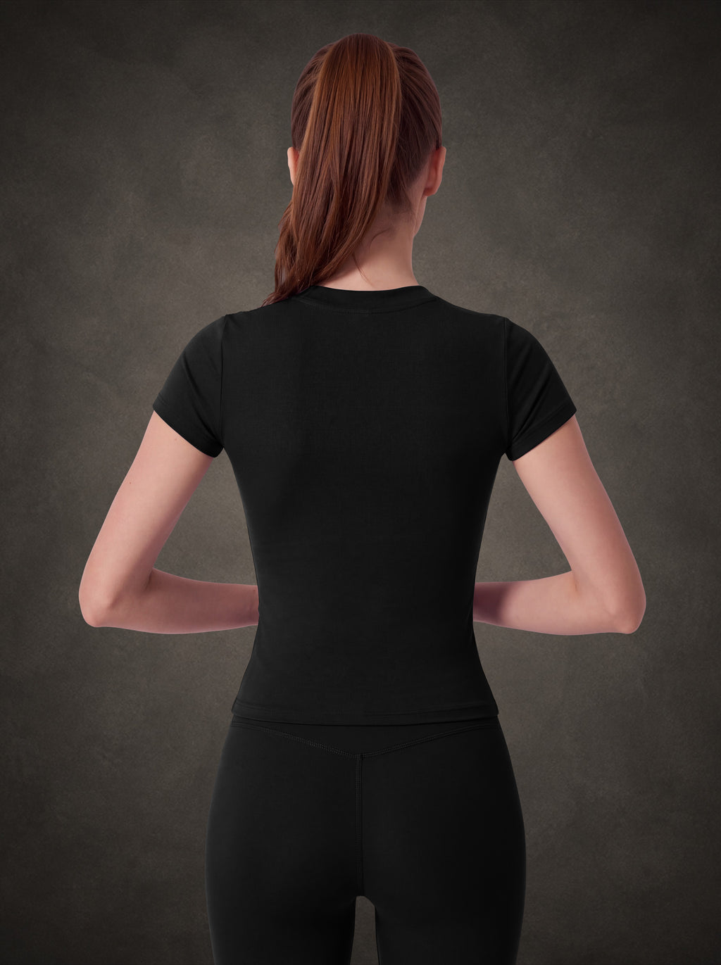 SEAMLESS COMPRESSION SHORT SLEEVE YOGA TOP | Waluoo