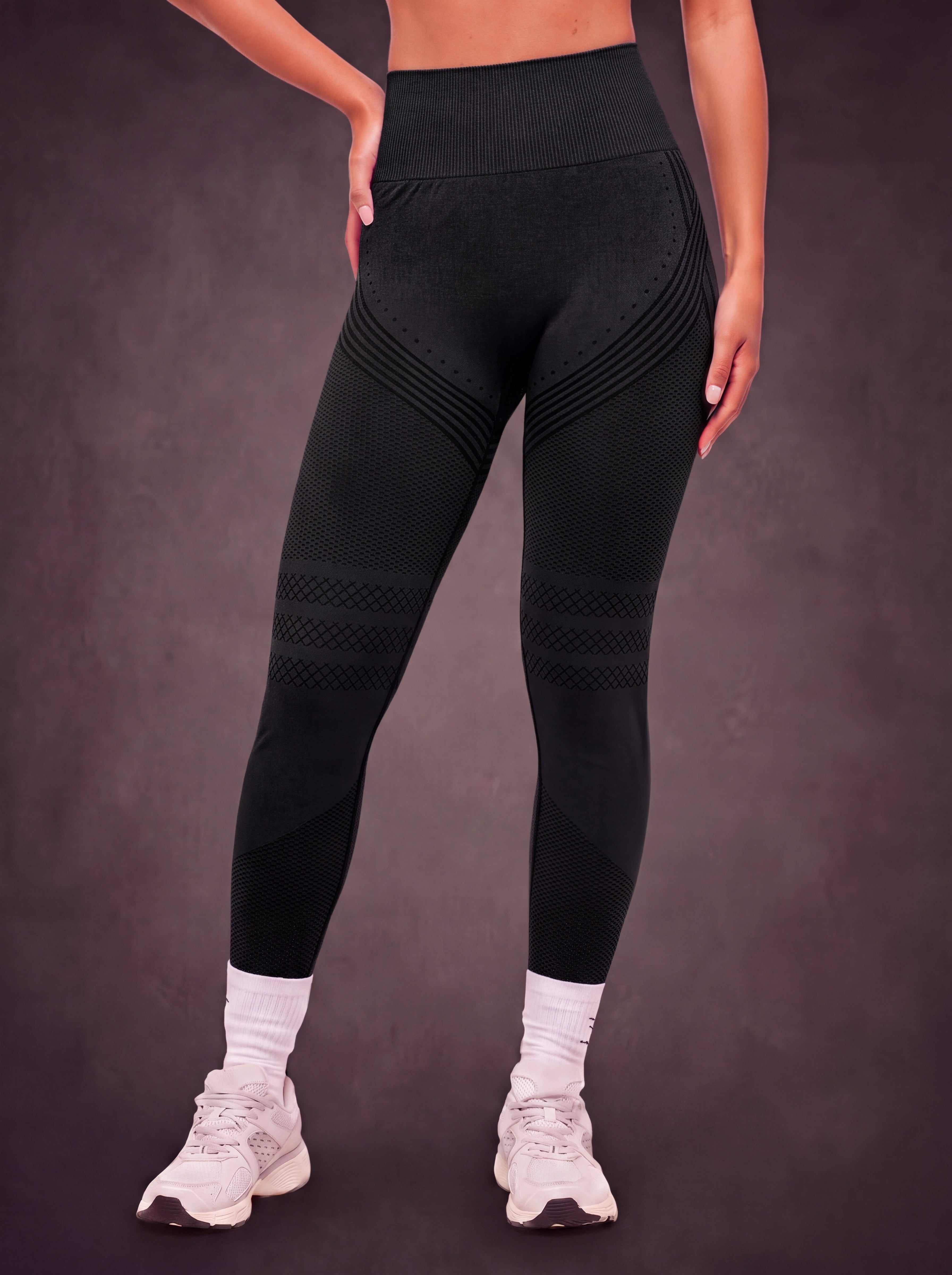 HIGH WAISTED 3D SCULPTING SEAMLESS LEGGINGS | Waluoo
